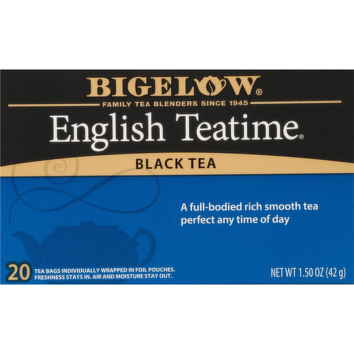 Bigelow Black Tea, English Teatime, Tea Bags