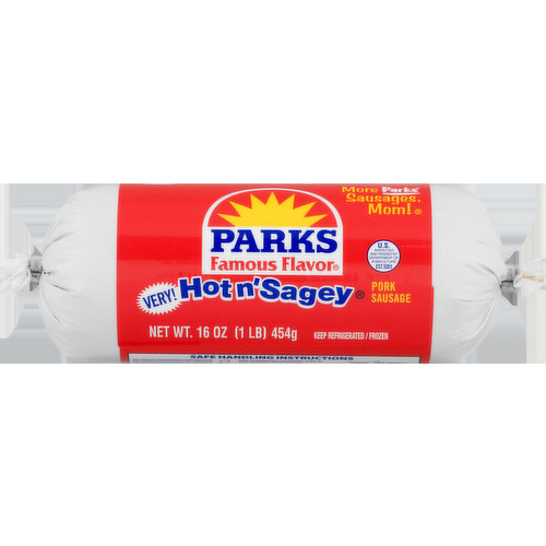 Parks Pork Sausage, Hot N' Sagey