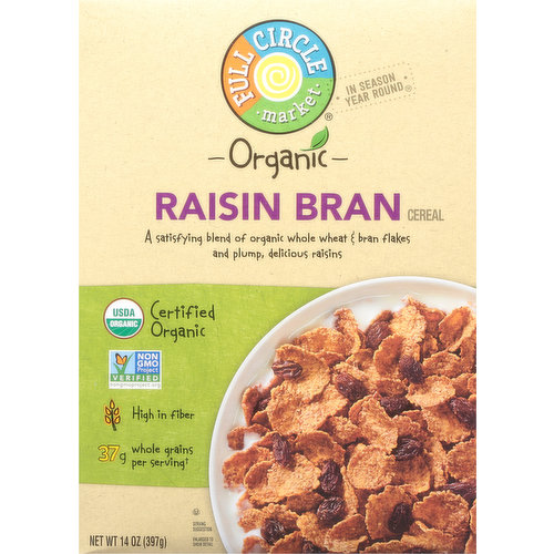 Full Circle Market Cereal, Raisin Bran