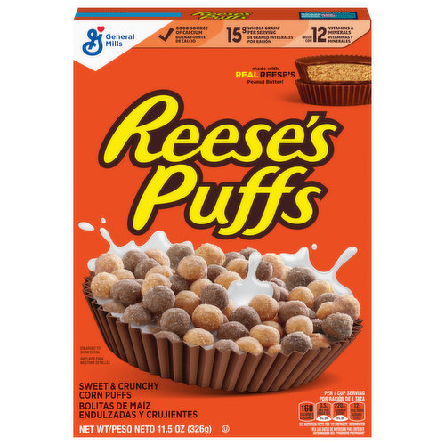 Reese's Puffs Corn Puffs, Sweet & Crunchy