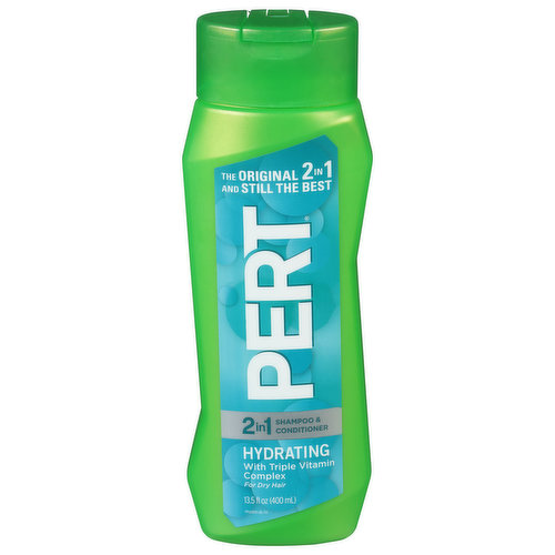 Pert Shampoo & Conditioner, Hydrating, 2 in 1