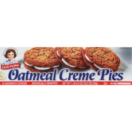 Little Debbie Sandwich Cookies, Oatmeal Creme Pies