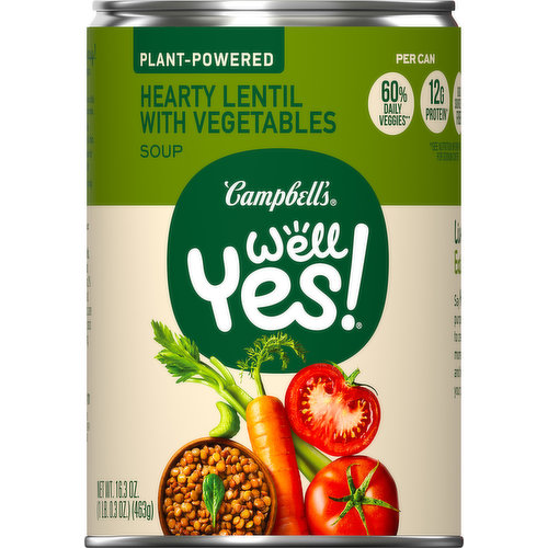 Campbell's Soup, Hearty Lentil with Vegetables