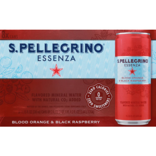 S.Pellegrino Mineral Water, Blood Orange & Black Raspberry