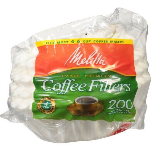 Melitta Coffee Filters, Super Premium, Junior