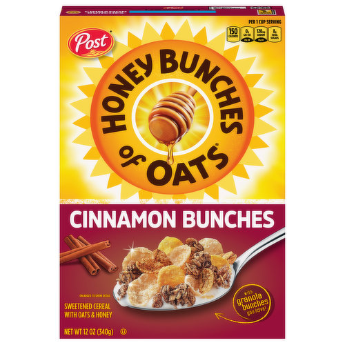 Honey Bunches of Oats Cereal, Cinnamon Bunches