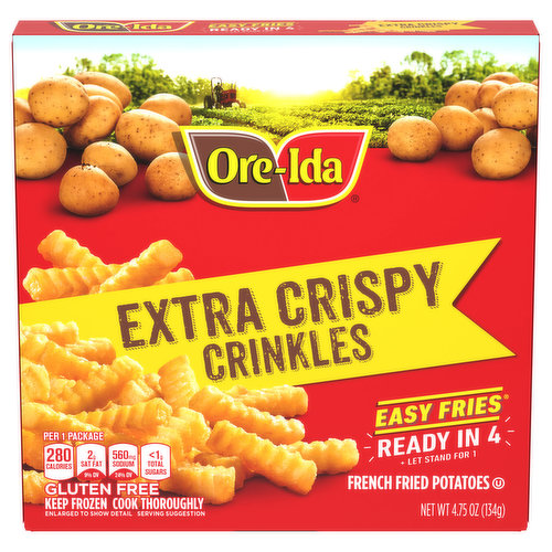 Ore-Ida French Fried Potatoes, Crinkles, Extra Crispy