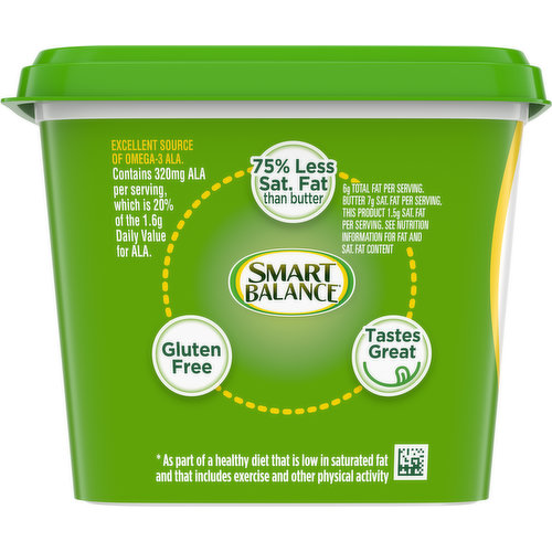 Diet info for Smart Balance Original 67% Butter Spread, 15 oz - Spoonful