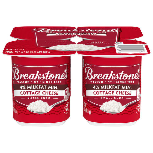 Breakstone's Cottage Cheese, Small Curd, 4% Milkfat Min