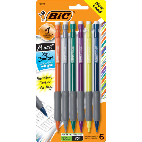 Mechanical Pencils, No. 2 (0.7mm), Xtra Comfort