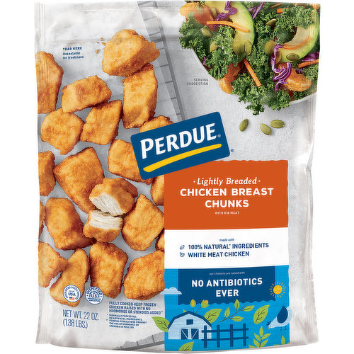 Perdue Chicken Breast Chunks, Lightly Breaded