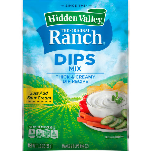 Hidden Valley Dips Mix, Thick & Creamy