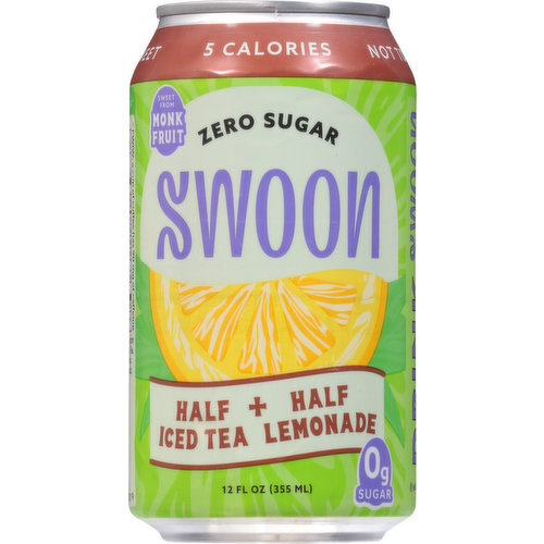 Swoon Ice Tea Lemonade, Zero Sugar, Half + Half