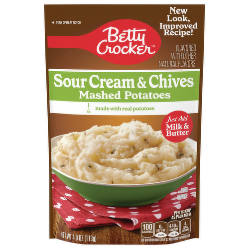Betty Crocker Mashed Potatoes, Sour Cream & Chives
