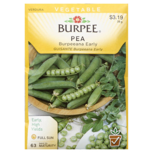 Burpee Seeds, Pea, Burpeeana Early