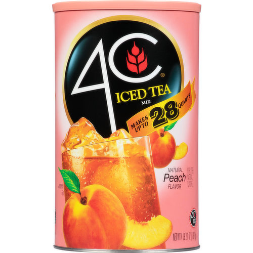 4C Iced Tea Mix, Peach Flavor