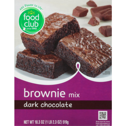 Food Club Brownie Mix, Dark Chocolate