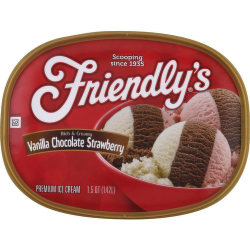 Friendly's Rich and Creamy Vanilla Ice Cream Tub - 1.5 Quart - Star Market