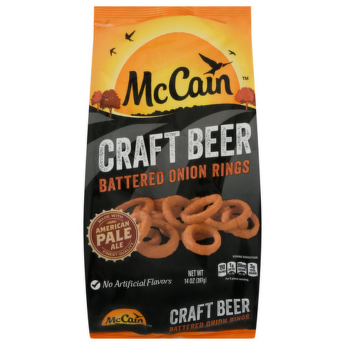 McCain Onion Rings, Battered, Craft Beer