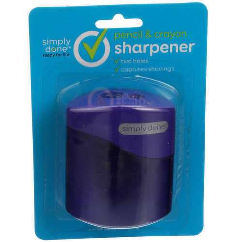 Simply Done Pencil & Crayon Sharpener