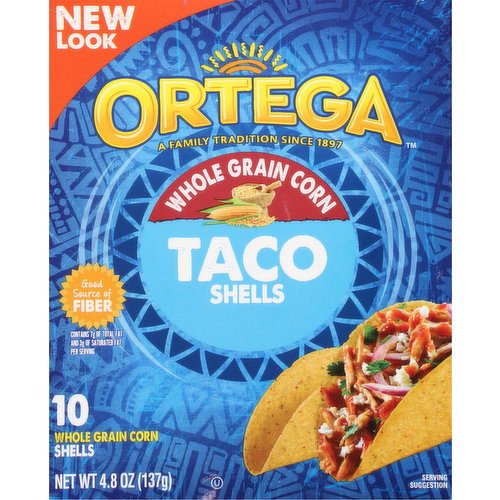 Ortega Taco Shells, Whole Grain Corn