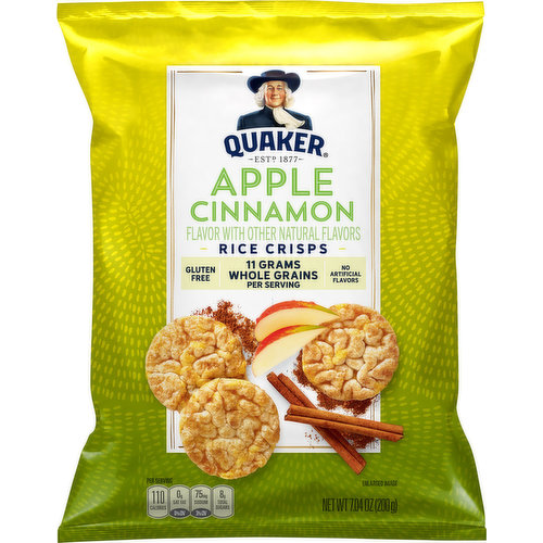 Quaker Rice Crisps, Apple Cinnamon