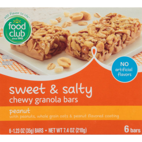 Food Club Sweet & Salty Peanut Chewy Granola Bars