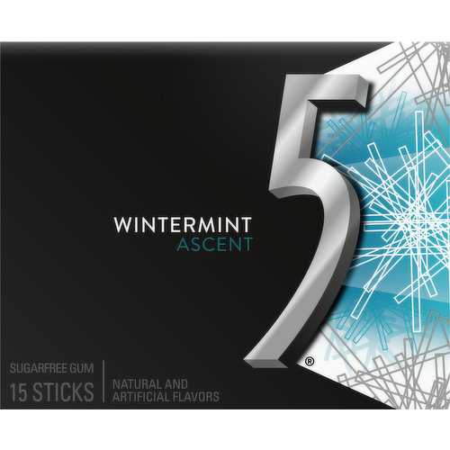 5 Gum, Sugarfree, Wintermint Ascent