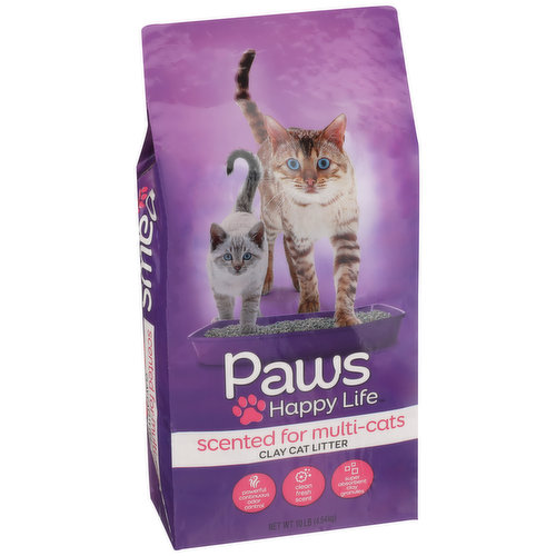 Paws Happy Life Clay Cat Litter Scented For Multi Cats King Kullen