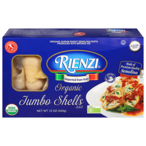 Rienzi Shells, Organic, Jumbo