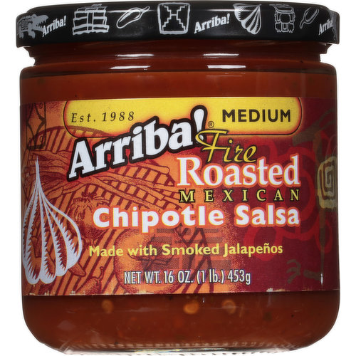 Arriba! Chipotle Salsa, Fired Roasted, Mexican, Medium