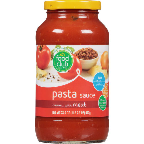 Food Club Pasta Sauce Flavored with Meat