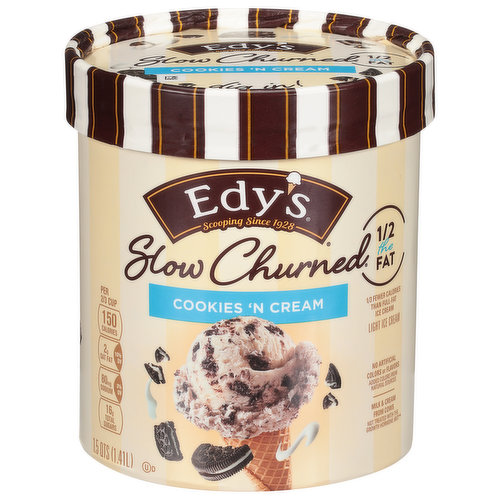 Dreyer's Ice Cream, Light, Cookies 'n Cream