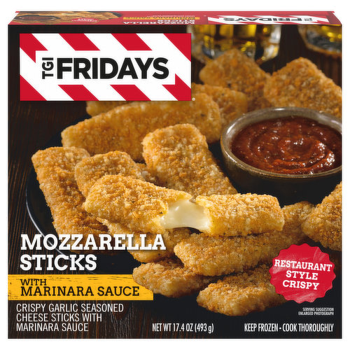 TGI Fridays Mozzarella Sticks, Restaurant Style, Crispy