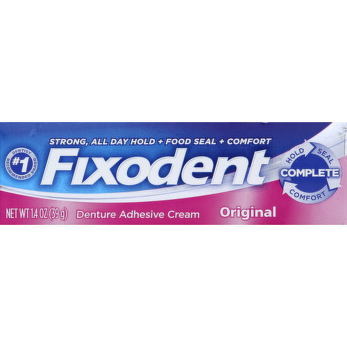 Fixodent Denture Adhesive Cream, Original