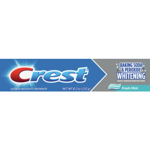 Crest Toothpaste, Fluoride Anticavity, Fresh Mint, Whitening