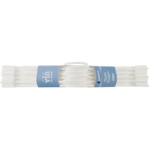 Everyday Living® Plastic Tubular Hangers - White, 10 pk - King Soopers