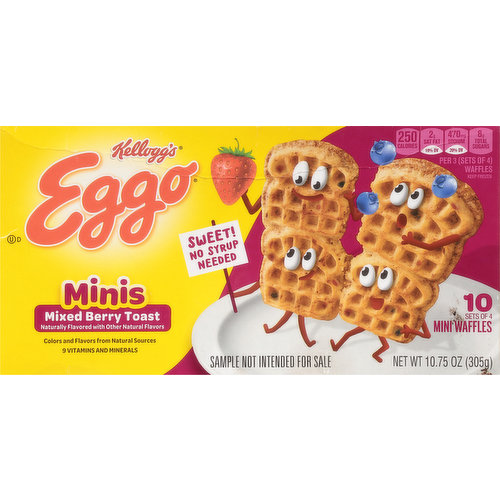 Eggo Waffles, Mixed Berry Toast, Minis