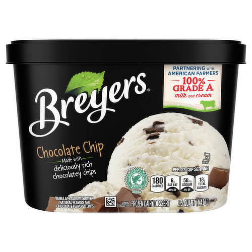 Breyers Frozen Dairy Dessert, Chocolate Chip