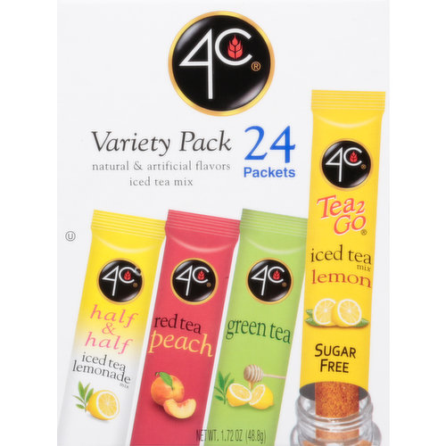 4C Iced Tea Mix, Variety Pack