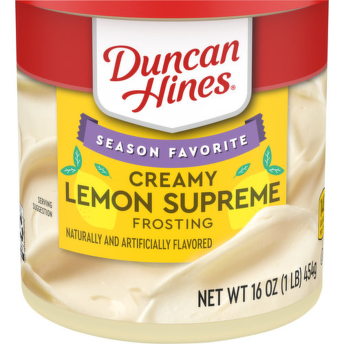 Duncan Hines Frosting, Creamy Lemon Supreme