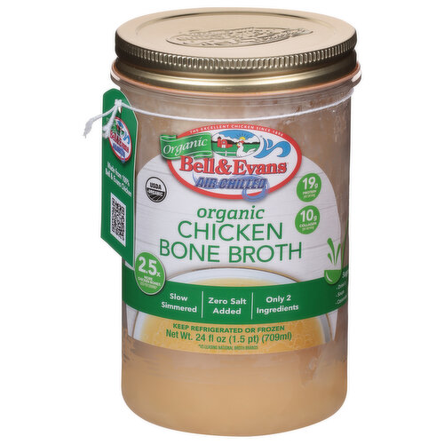 Bell & Evans Organic Chicken Bone Broth, Refrigerated
