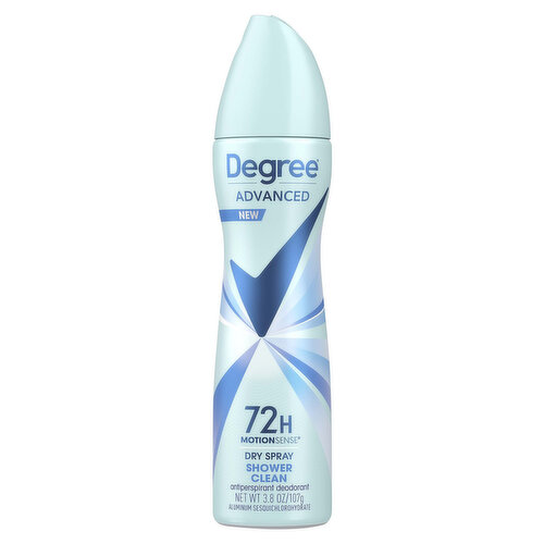 Degree Antiperspirant Deodorant Dry Spray Shower Clean 3.8 oz