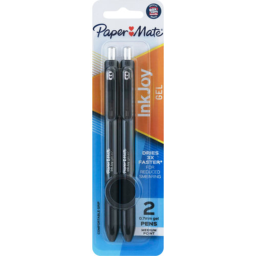 Jam Paper Gel Pen, 0.7 mm, Black, Sold Individually