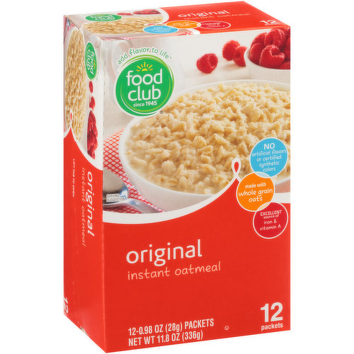 Food Club Original Instant Oatmeal