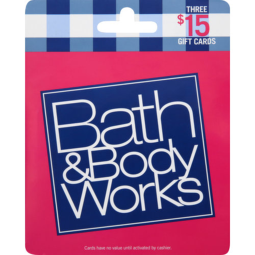 Bath & Body Works Gift Cards, $15