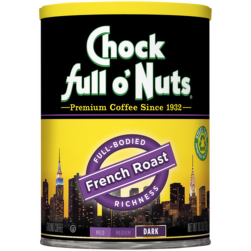 Chock Full O Nuts French Roast Dark Roast Ground Coffee