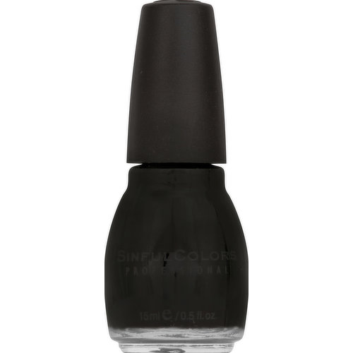 SinfulColors Nail Enamel, Black on Black 103