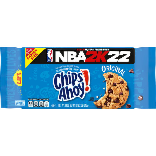 Chips Ahoy! Cookies, Original, NBA 2K22, Family Size