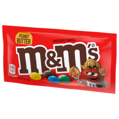 M&M's Chocolate Candies, Peanut Butter 1.63 Oz